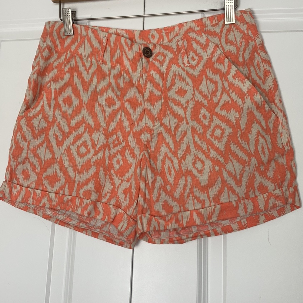 Kenar Fun Geometric Pattern Linen Boho Printed Cu… - image 3